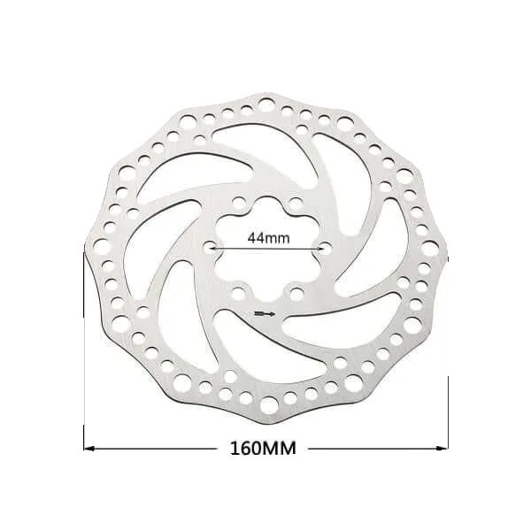 Remschijf 160 mm 6-gaats — OUXI V8, QMWheel V20, 7GO